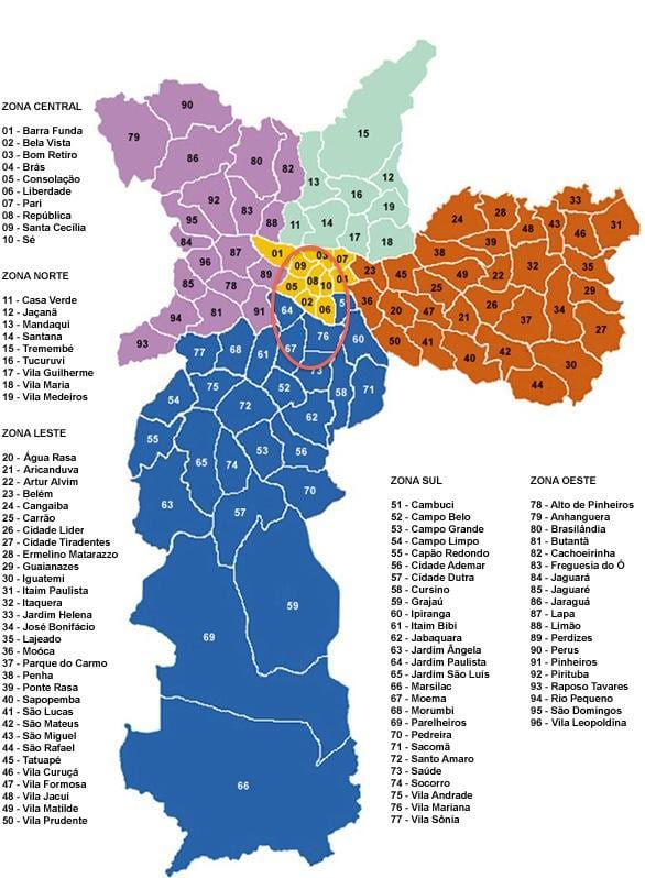 Սան համայնքների քարտեզի վրա